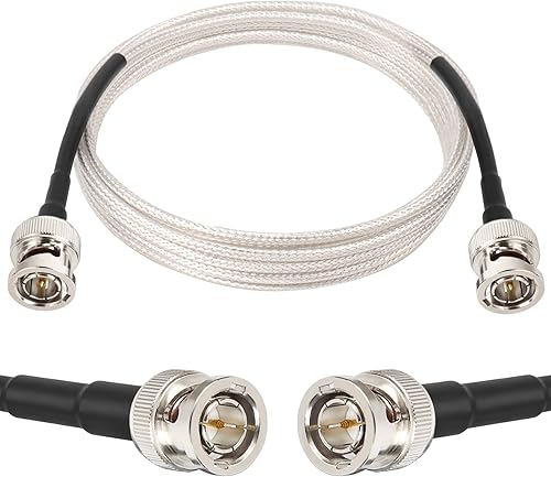 Cable XRDS -RF SDI de 10 pies cable fino 3G6G HD-SDI cable coaxial RG179 de 75 ohmios con conector BNC a BNC macho para sistema de cámaras de