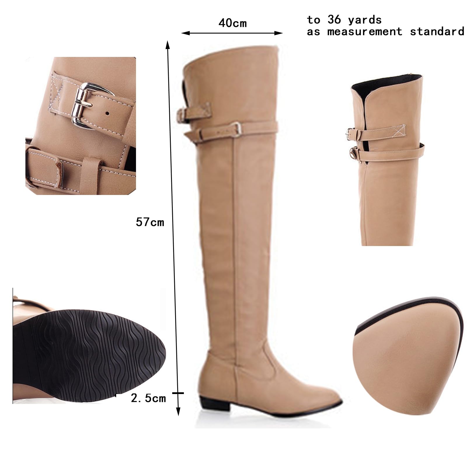 Stivali Da Equitazione Con Punta Tonda (34-45), Stivali Alti Da Equitazione, Suola in Gomma + Resistente Allo Scivolamento, Fodera Confortevole + Tacco Largo, Resistente All'acqua,43,Black