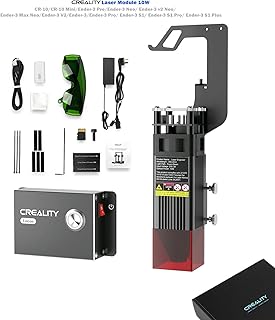 Creality Upgraded Laser Module 10W Kit Engraving 3D Printer Laser Engraver for Ender-3/Ender-3 V2/CR-10/10 Mini/Ender-2 Pro/Ender-3 Neo/v2 Neo/Ender-3 Max Neo/Ender-3 Pro/Ender-3 S1/S1 Pro/S1 Plus