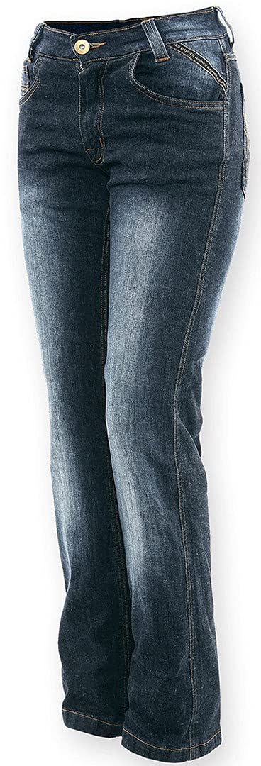 Bores Live Jeans damskie spodnie motocyklowe, niebieskie, rozmiar 29
