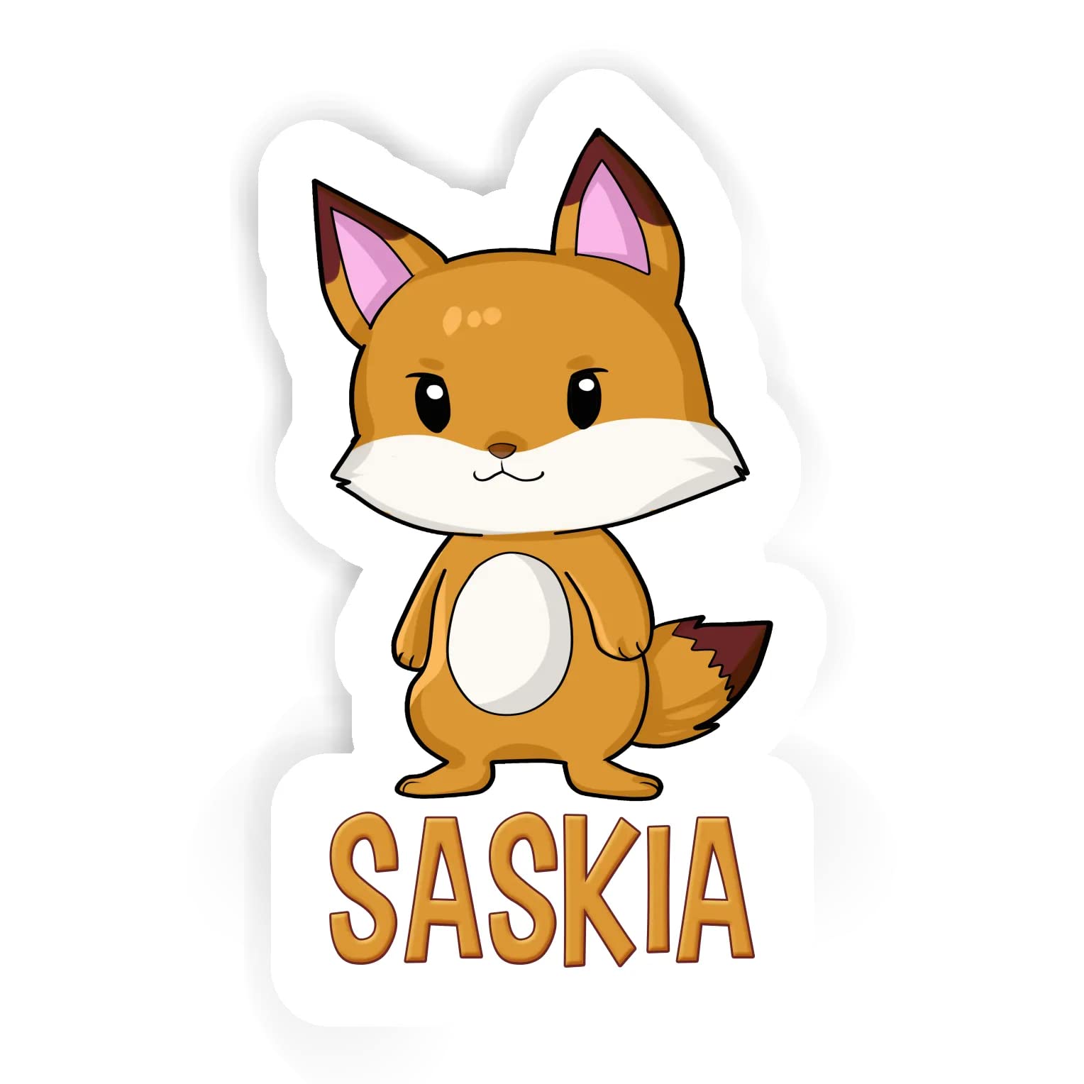 Amazon.com: Saskia Fox Sticker (2pcs 5.5 inch, 4pcs 2.5 inch, 6pcs 1.8  inch) : Toys & Games