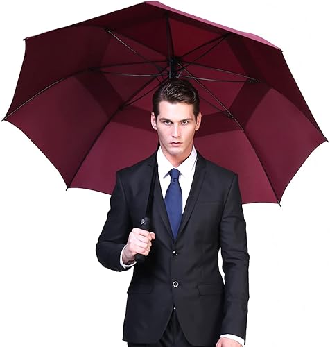 Miniatura 168 de G4Free - Paraguas de golf de apertura automática de 47, 54, 62 y 68 pulgadas - Paraguas extragrande con doble toldo, ventilado, a prueba de viento