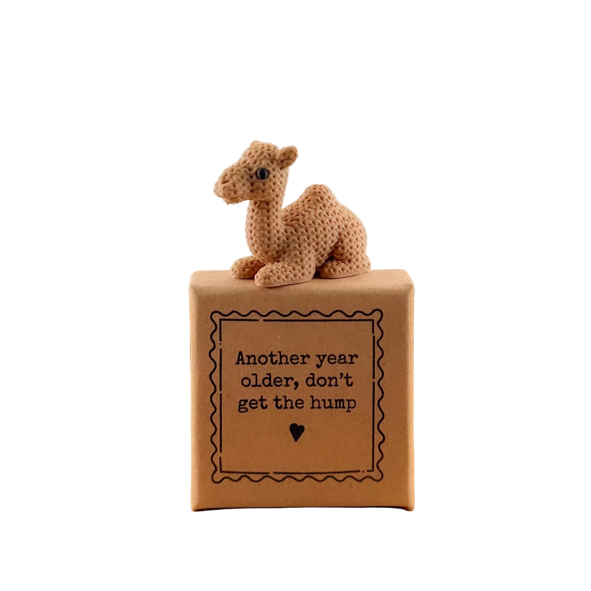 Image Industry Another Year Older, Don't Get The Hump – Camilla the Camel | Tiny Little Gifts | Miniature Birthday Keepsake Made in the UK