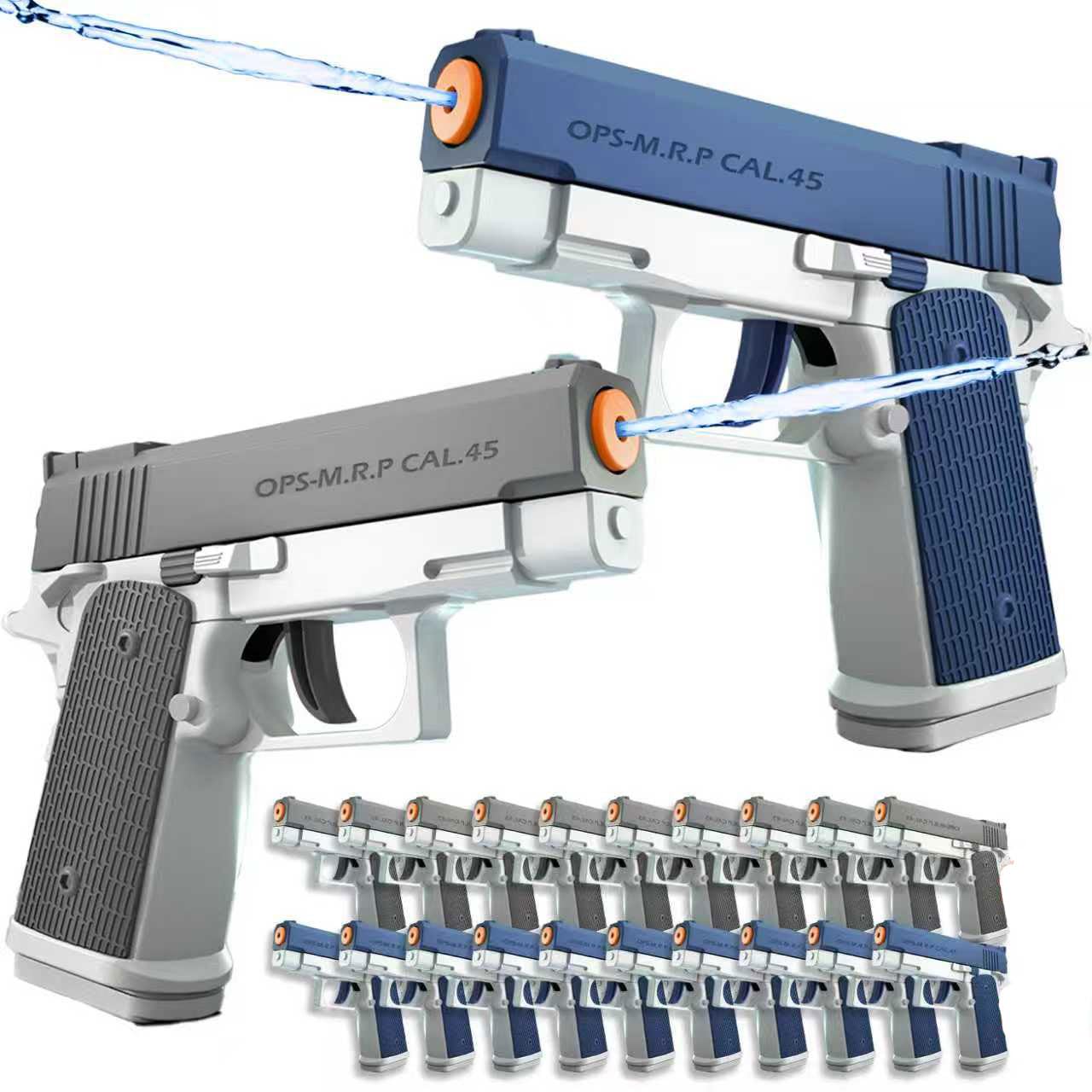 POPERFUN 20 Pack Pistolet à Eau Set, Pistolet à Eau Enfant, Pistolets à Eau Faciles à Remplir et Anti-Fuites, Jouets d'Été en Plein Air pour 3-12 Ans, Plage, Piscine, Jardin