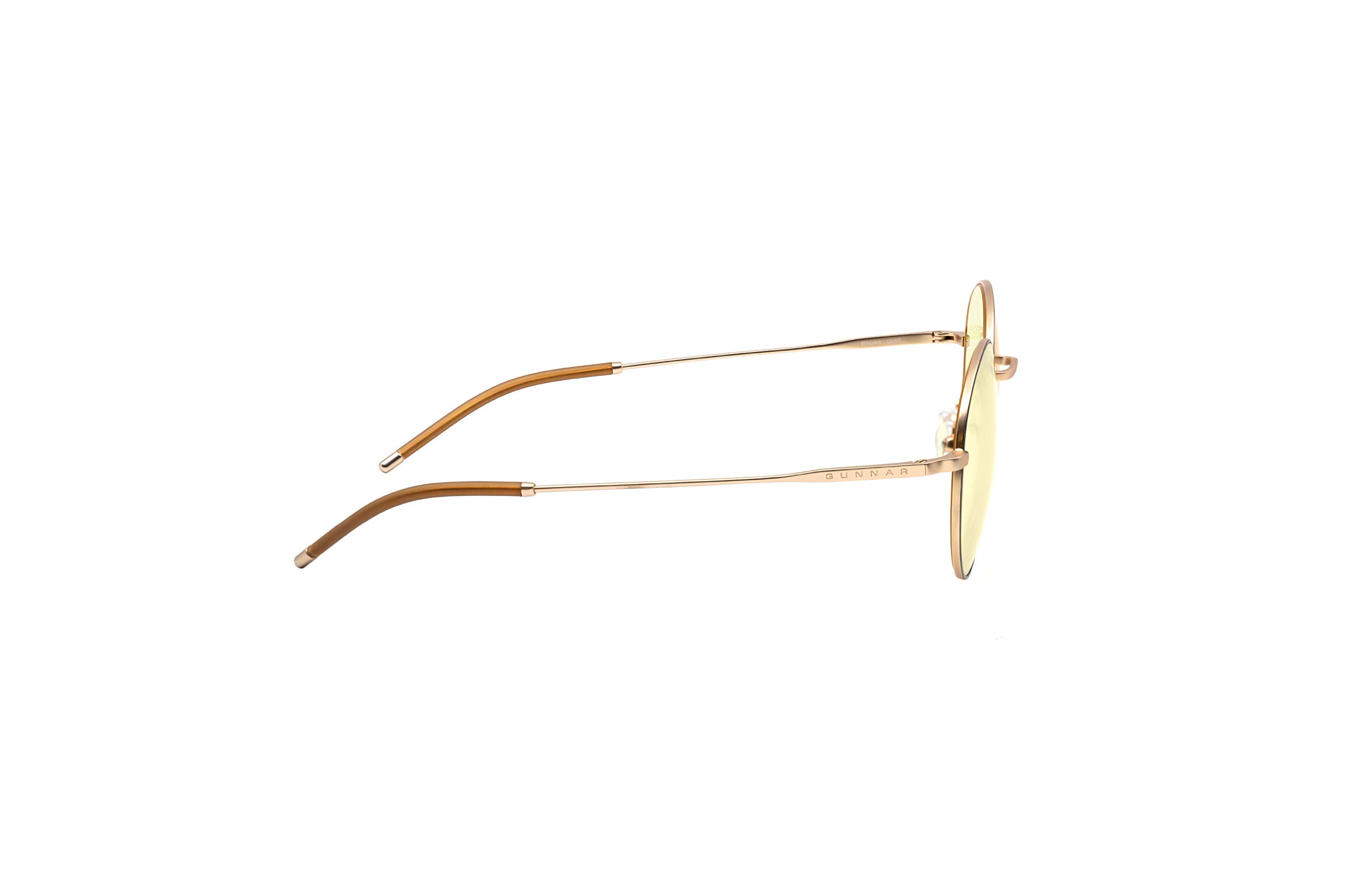 Gunnar Blaulichtfilter-Brille - Ellipse - Schwarz/Gold - Amber | Computer-/Gaming-Brille - Ellipse - Black/Gold - Amber - 65 % Blaulicht- & 100 % UV-Schutz - Patentiert