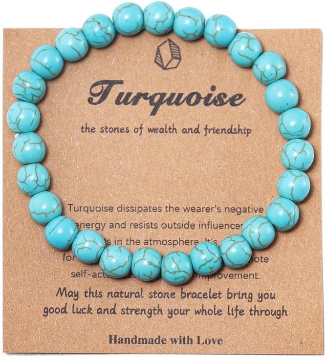 Pingyongchang Stress Relief Anxiety Yoga Bracelet,Crystal Stone Mantra Bracelets for Women Natural Beaded birthday Gifts Inspirational Bracelet for Men image 5