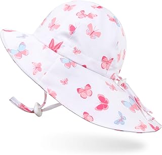 Ami&Li - Gorra de verano para bebés y niños, de algodón, anti-UV, UPF 50+