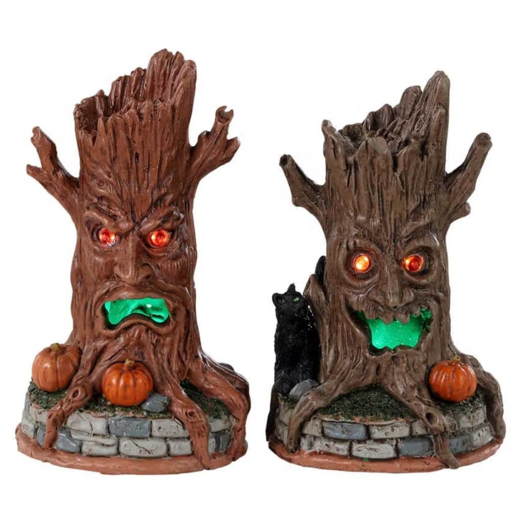 Lemax Village Collection - Spooky Town Haunted Tree Trunks Battery Operated Accessory #34072