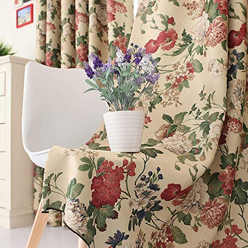 Rideau rétro romantique à fleurs pour créer un nid douillet chez soi