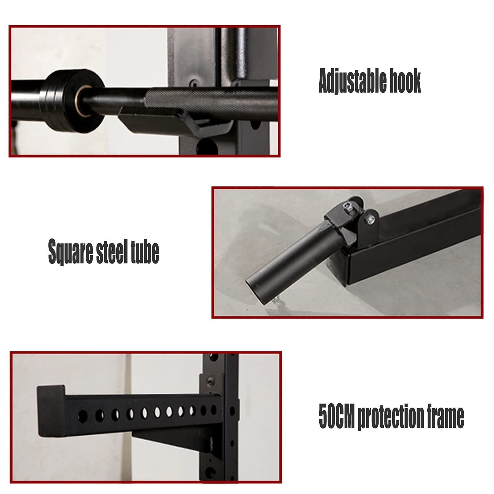 Amazon | スクワットバーベルラック、バーベルパワーラック