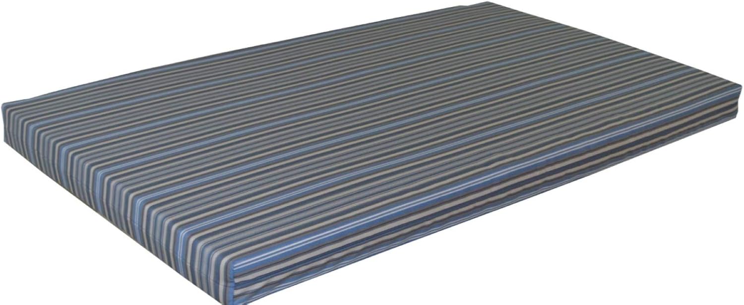 Furniture Barn USA 5' Swing Bed Cushion, 4" Thick, Blue Stripe