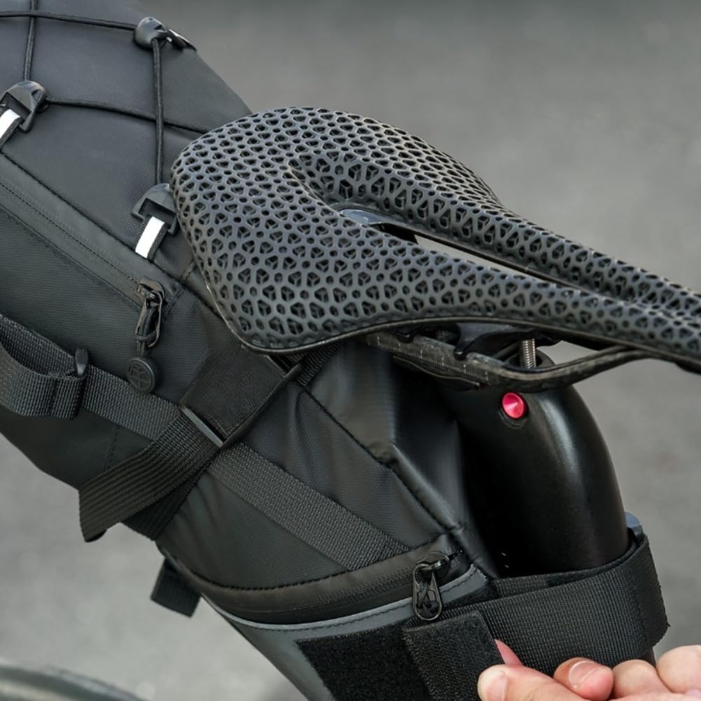 Borsa Sella Ciclismo 15L Grande Capacità Espandibile