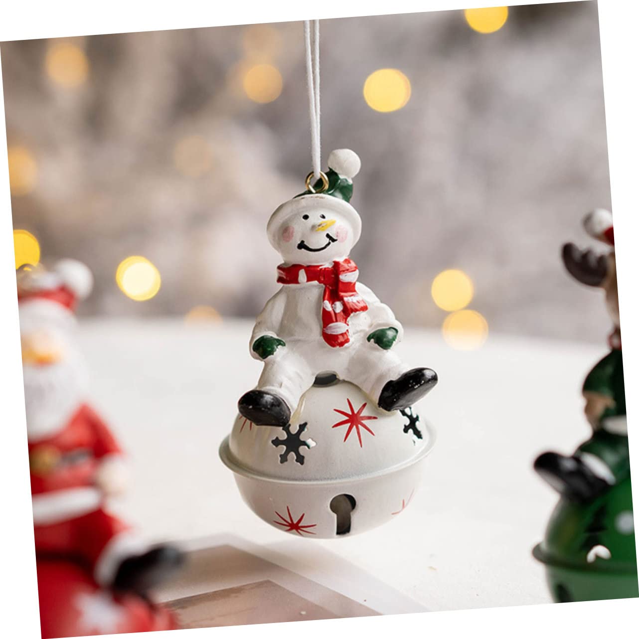 Zerodeko 3 Set Ciondolo Campana Di Natale Pendenti Natalizi Ciondolo Natalizio Piccole Campane Di Natale Decorazioni E Ornamenti Per Alberi Di Natale Ornamento Natalizio Resina 3 Pezzi*3