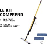 Rubbermaid Single Sided Pulse Mopping Kit with 2 Mop - Yellow - 7