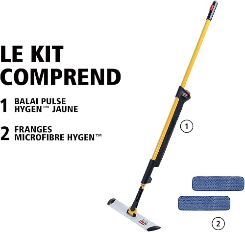 Rubbermaid Single Sided Pulse Mopping Kit with 2 Mop - Yellow - 7