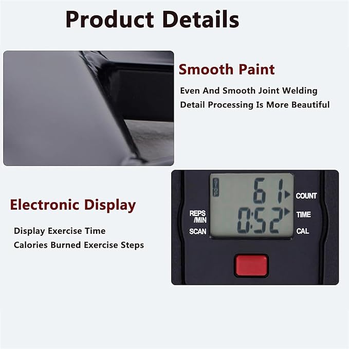 The Home Exercise Weight Loss Stepper with Removable Resistance Band is designed for individuals looking to burn calories and lose weight in the comfort of their own home. It features multiple data displays that track your workout progress, including time, distance, speed, and calories burned. The stepper has a high load-bearing capacity of up to 100kg, making it suitable for individuals of various sizes and fitness levels.