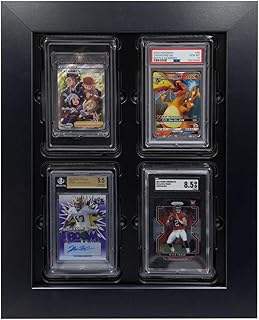 Card Poppers Card Collector Display (Black on Black) - Protect and Showcase Your Trading Card Collection