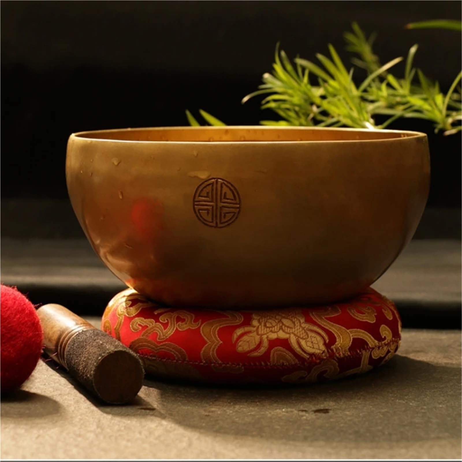 Set di campane tibetane Ciotola tibetana realizzata for la terapia yoga e meditazione Cuenco, strumento sonoro originale for guarigione, articolo di arredamento for casa(12cm)