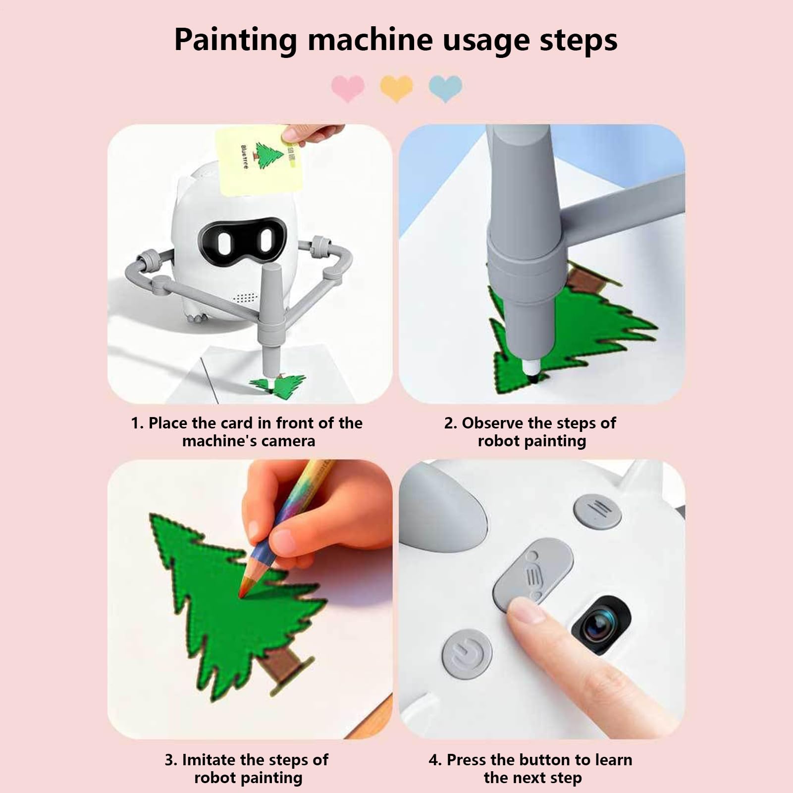 Bot di proiezione artistica - di tracciamento visivo, gadget attività con prompt audio, proiettore artigianale, giocattolo tecnologico con set di rendering di modelli, attrezzatura robotica