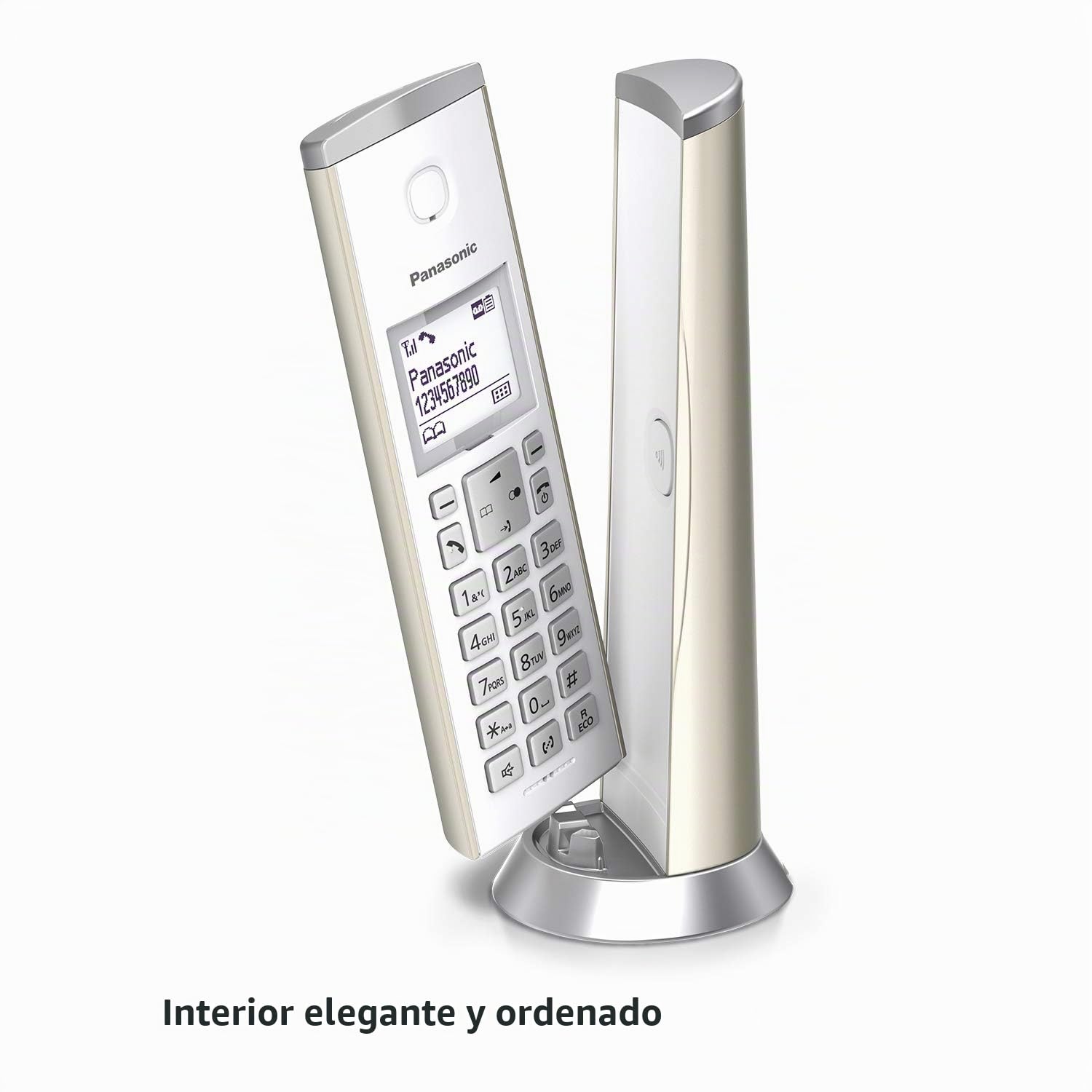 Teléfonos con Cable Marca PANASONIC Modelo KX-TGK220GN Champagne