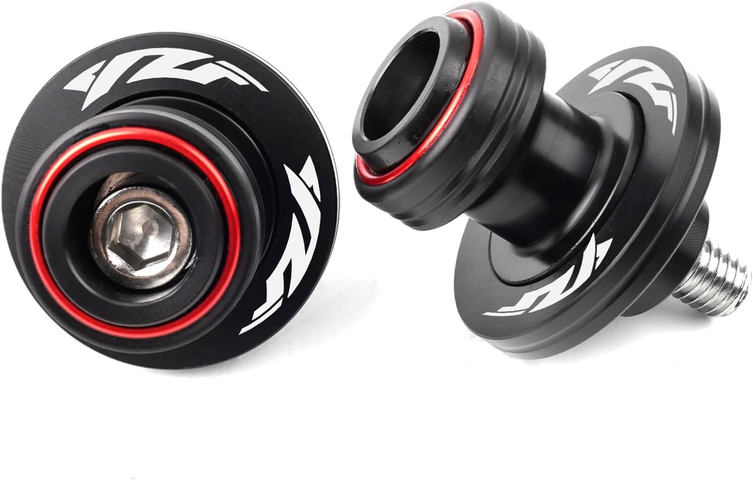 Fit For Yamaha R7 YZF R7 2024 2025 YZF R9 YZF R1 M YZF R3 R6 R7 R25 R125 1999-2024 2025 YZFR6 CNC Motorcycle Swingarm Spools Sliders Swing Arm Spools Screws (Red)