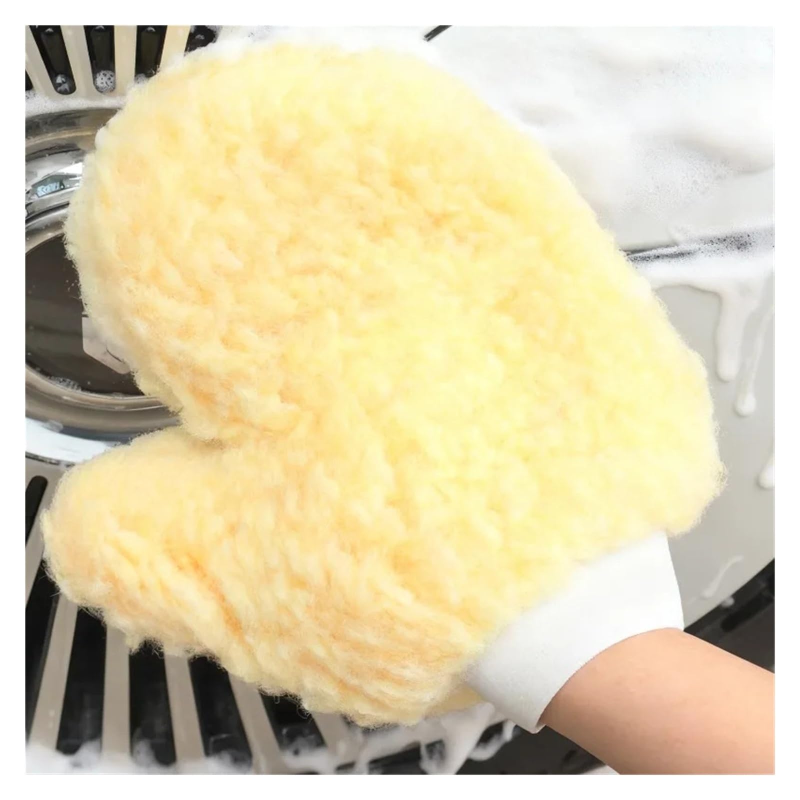 Doppelseitiger Autowaschhandschuh mit elastischem Bündchen Für die Autoreinigung | Chenille-Mikrofaserhandschuh, kratzfreies, automatisches Reinigungswerkzeug mit hoher Saugfähigkeit(Chenille - 10pcs)