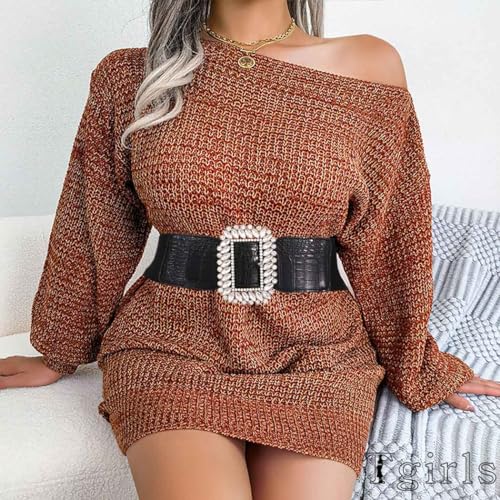 Tgirls Women's Rhinestone Elastic Belt Crystal Stretchy Wide Belt for Dresses Fashion Vintage Waist Belts2