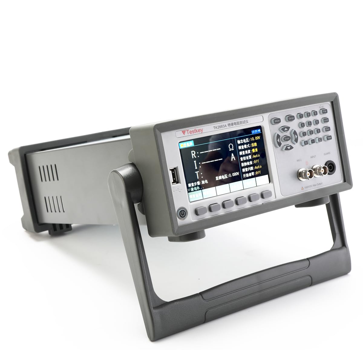 TK2683A Insulation Resistance Tester Megohmmeter, High Resistance Tester 100K?-10T?, 10V-1000V