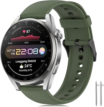 22mm Cinturino Huawei Watch 3/Huawei Watch 3 Pro Braccialetto, Silicone  Cinturino per Huawei Watch GT2 Pro/Huawei Watch GT 2/Huawei Watch GT  Fashion/Sport/Active/Elegant/Classic : Amazon.it: Elettronica