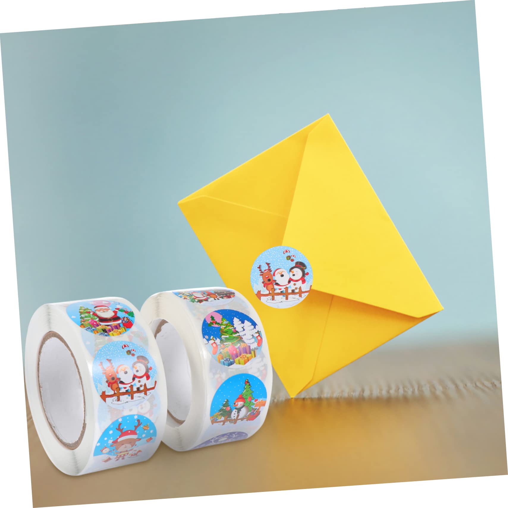 SHINEOFI 18rotoli Etichette Adesive Natalizie Animati Confezione Stickers Per e Decorazioni Per Confezionare e Personalizzare Festivi