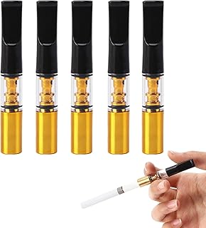 5Pcs Reusable Filter Cigarette Holder filter cigarette holder Smoke Tar Filter Cigarette Holder for Regular Size Cigarette