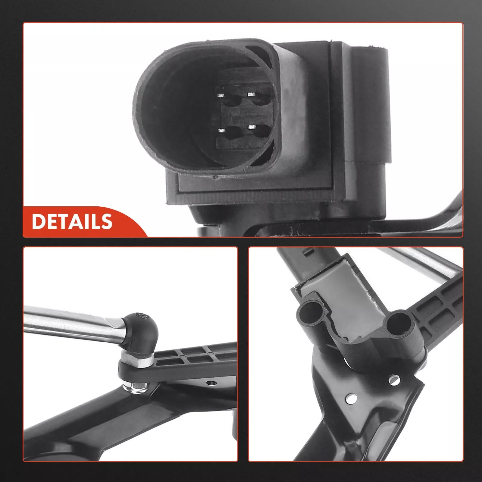 8R0941309C Niveausensor Höhensensor Leuchtweitenregulierung mit Gestänge Hinten Links Ersatz für 2008-2019 Q5 8RB A7 4GA A6 C7 4G2 4GC 4G5 4GD 8R0941309E