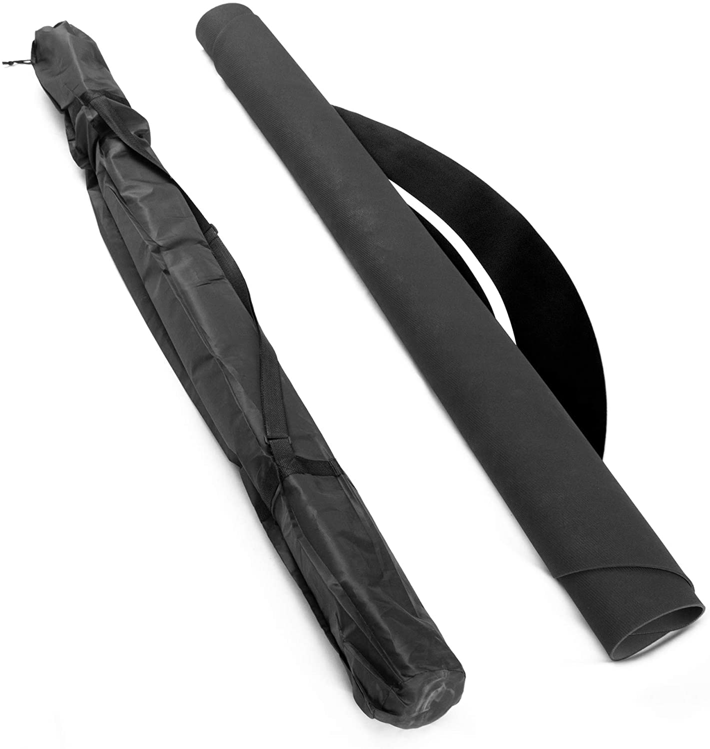 mata do pokera, Profesjonalna mata do pokera z torbą transportową, filcowa gry w karty(Black,24inch)