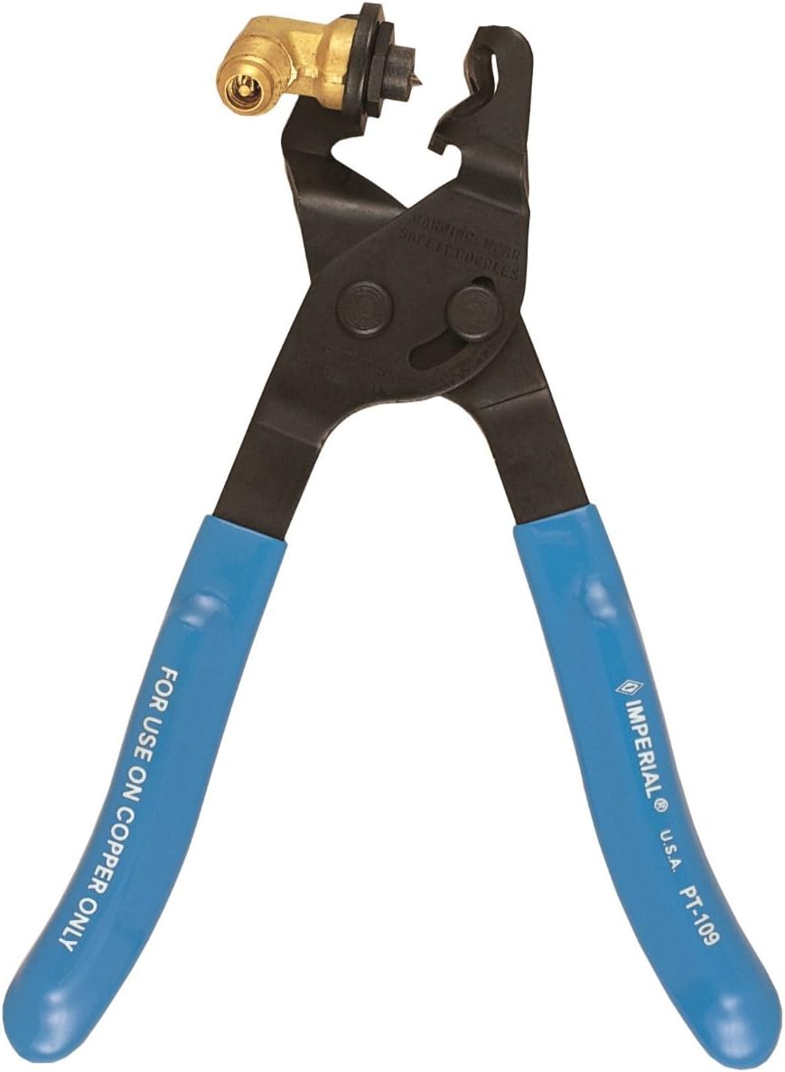IMPERIALTool PT109 Kwik Vise Refrigerant Recovery Tool for use with 1/4” to 1/2” O.D. Copper Tubing