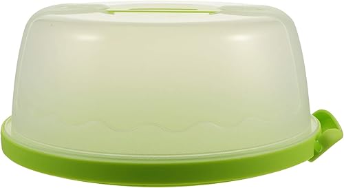 Miniatura 10 de Hemoton Caja de almacenamiento de plástico para tartas de 8 pulgadas de alto, tapa de bloqueo para fiestas, cumpleaños