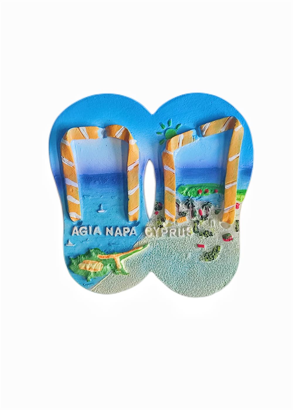 Magnete Frigorifero 3D Paphos (Cipro) – Souvenir Da Viaggio In Poliresina – Decorazione Casa E Cucina – Regalo Ricordo Da Cipro - 4