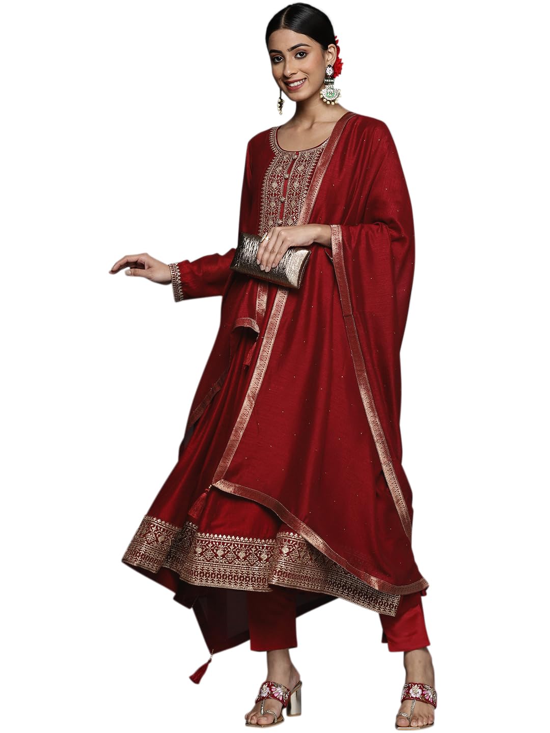 libas Women's Silk Blend Kurta Set-picture-15