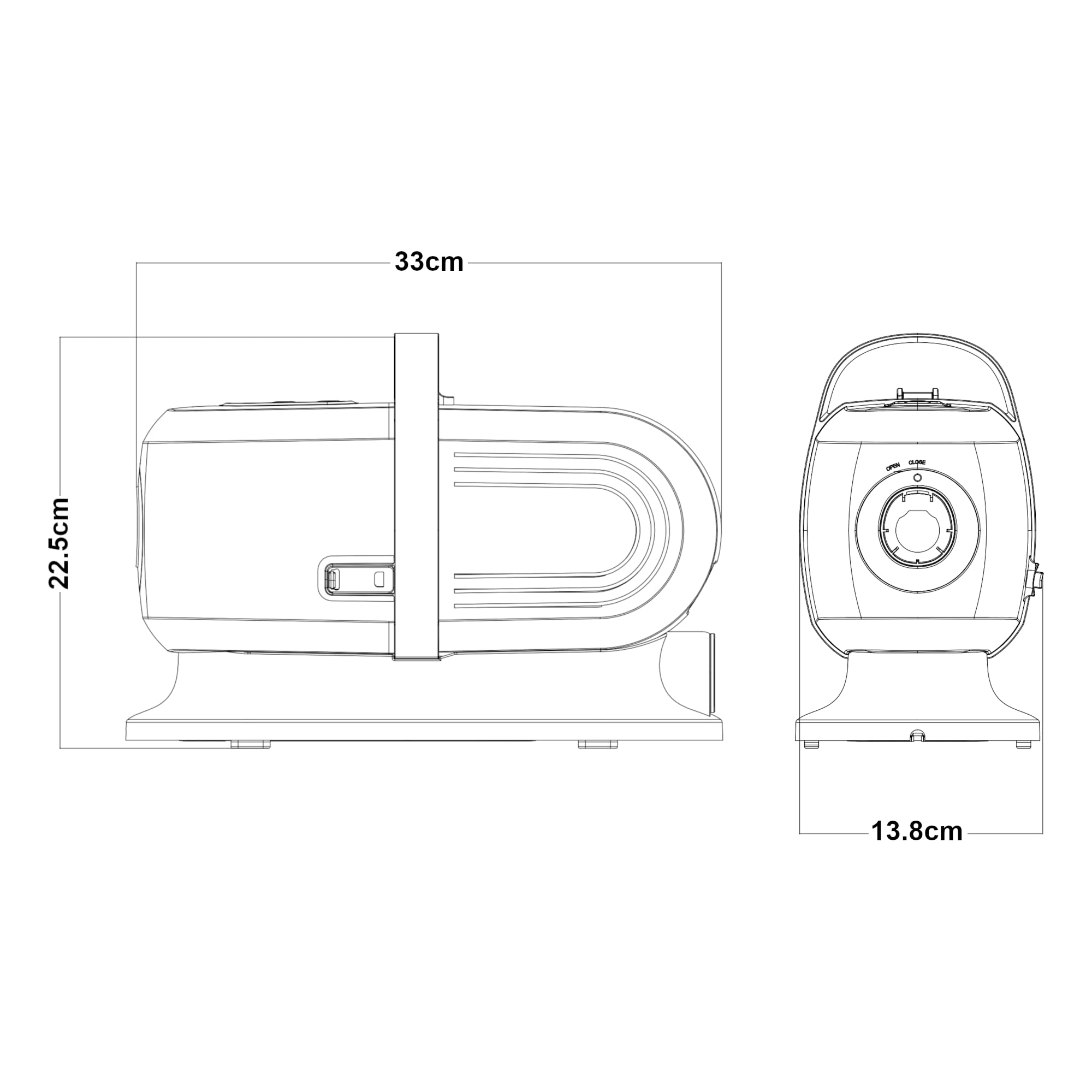 in.tec Kit Toelettatura 5 in 1 per Animali Domestici Tosatrice Elettrica e Aspirapolvere con Contenitore Rimovibile Trimmer Cani Gatti Asciugapeli - Bianco