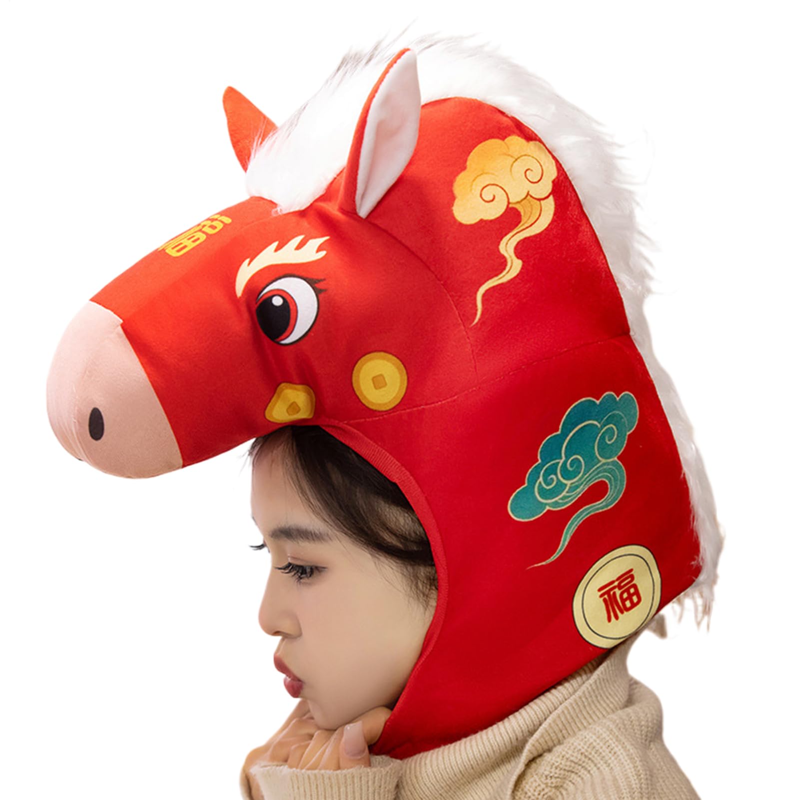 Horse Hat - 2026 Party Headwear | Chinese New Year Photography Prop,for Carnival Festival Holiday Birthday Celebration