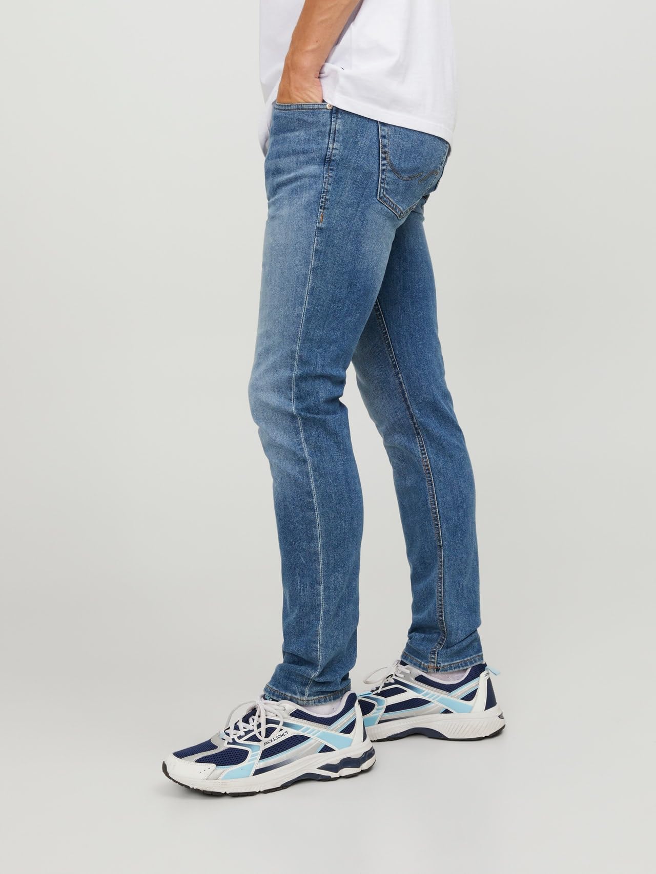 JACK & JONES JJIGLENN Homme Jean Bleu Clair Slim Fit