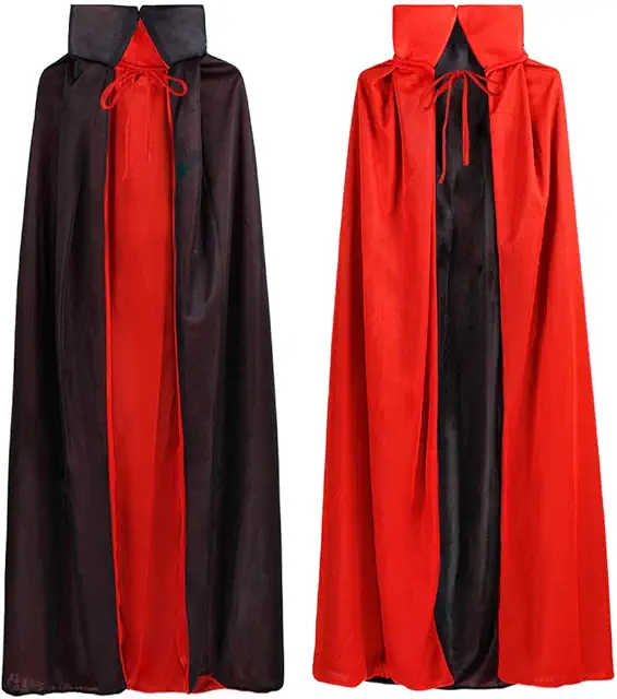 Vampire Coat with Standing Collar for Kids 140cm - Halloween Costume