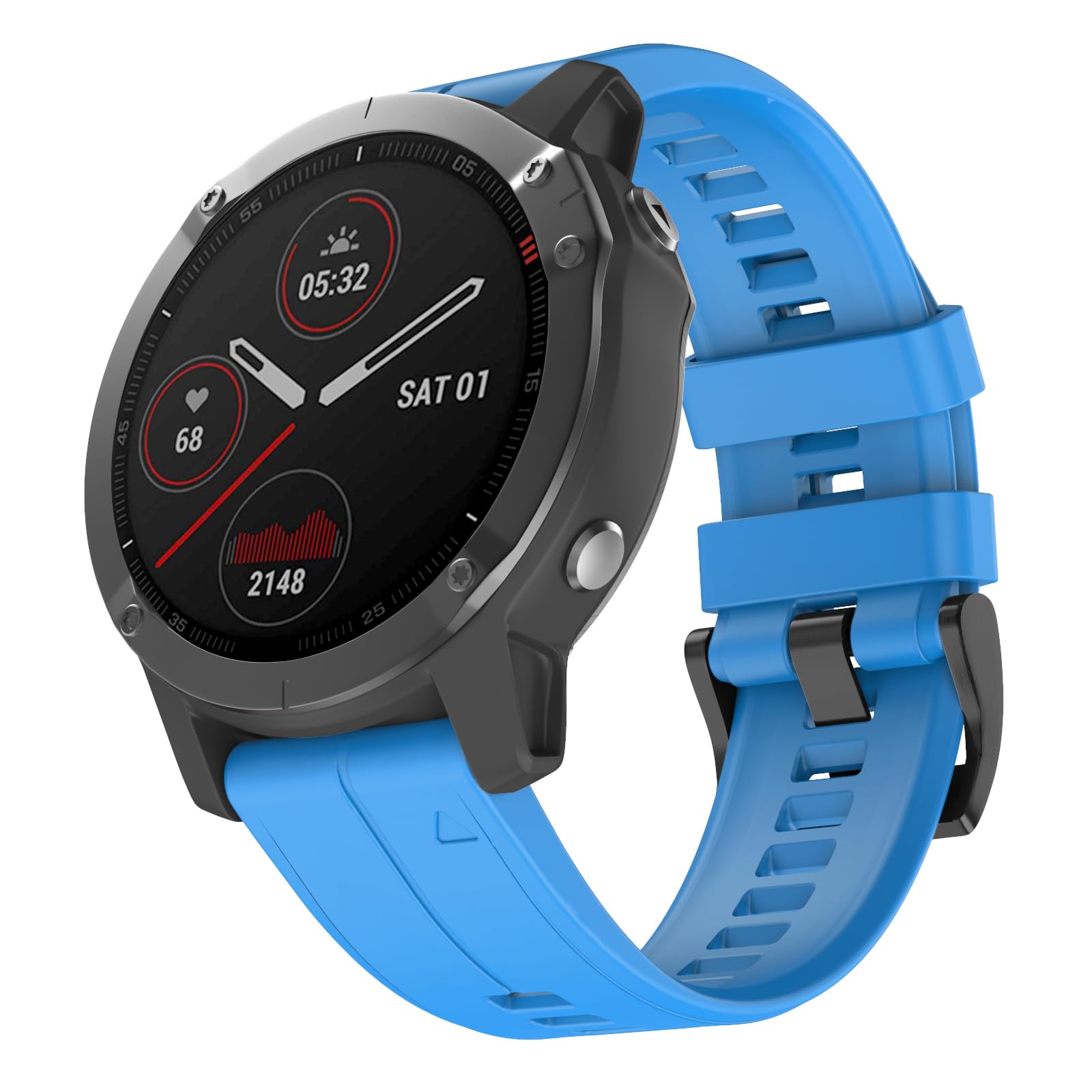ISABAKE Correa para Garmin Fenix 6/Fenix 6 Pro/Fenix 5/Fenix 5 Plus, Quickfit 22mm Pulseras de Repuesto para Forerunner 935/945, Approach S60