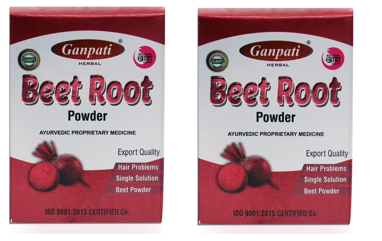 GANPATI HERBAL Beetroot Powder | 100% Natural & Pure | Ayurvedic Hair & Skin Care | Natural Hair Dye & Face Pack | Rich in Antioxidants & Vitamins | Organic Superfood for Health & Beauty | 200g * (Pack of 2)-image-8