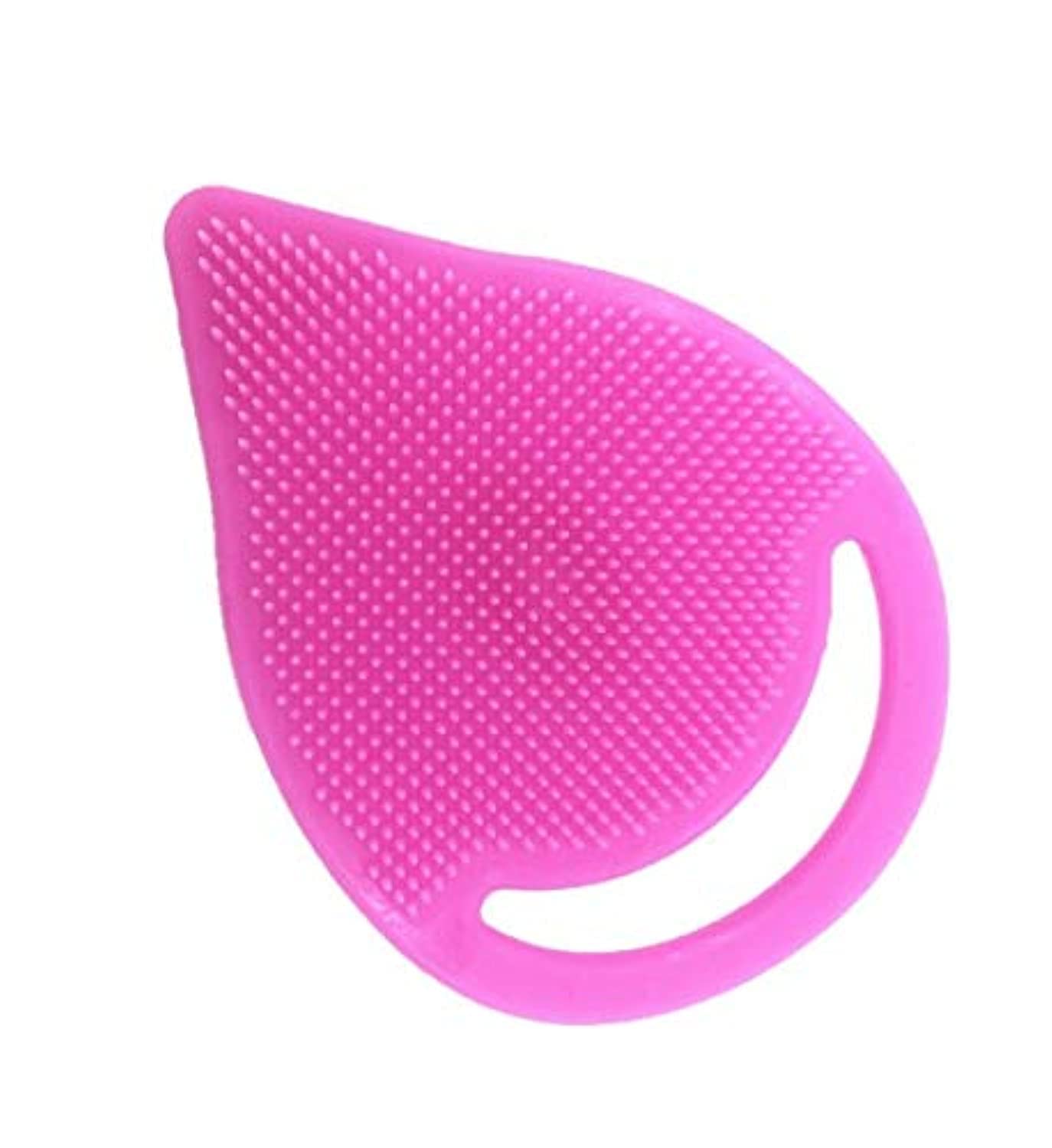 ORiTi Baby's Soft Silicone Facial Care Exfoliating Face Cleanser Spa Brush Scrub Tool for Wash Skin (Random Color)