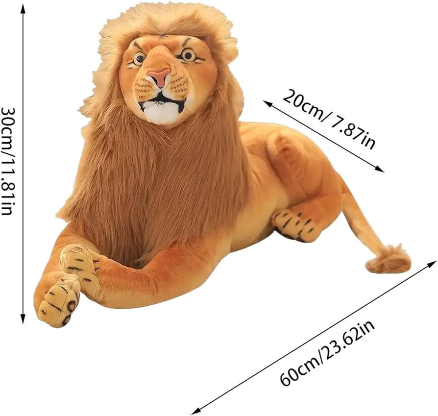 Amazon.co.jp: ncba ライオンのぬいぐるみ、野生のライオンの