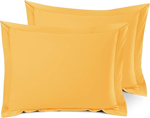 Miniatura 74 de Nestl Juego de 2 fundas de almohada suaves de microfibra de doble cepillado, fundas de almohada de cama prémium estilo hotel, con brida decorativa