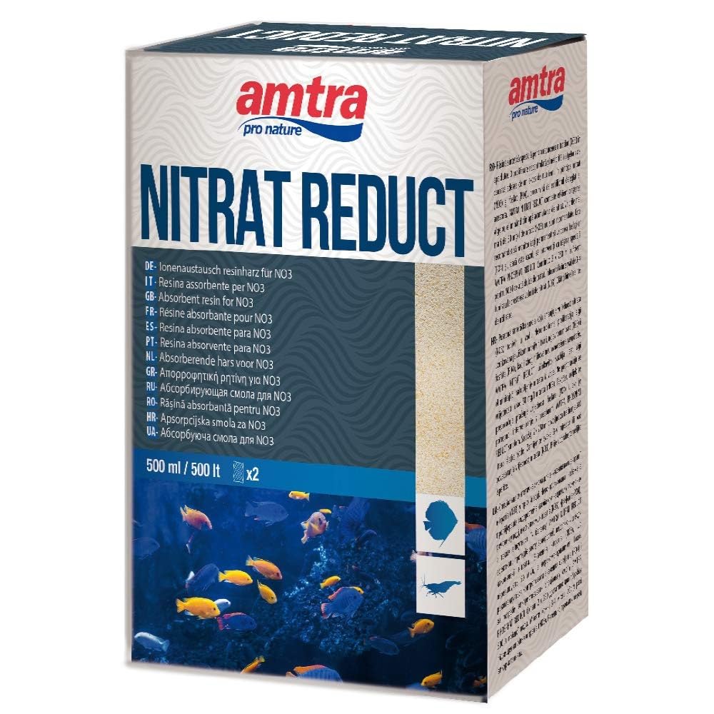 Amtra Nitrat-Reduct 500 ML - Synthetic resin, anti-algae for freshwater aquariums, reduces nitrates, 2 x 125 ML