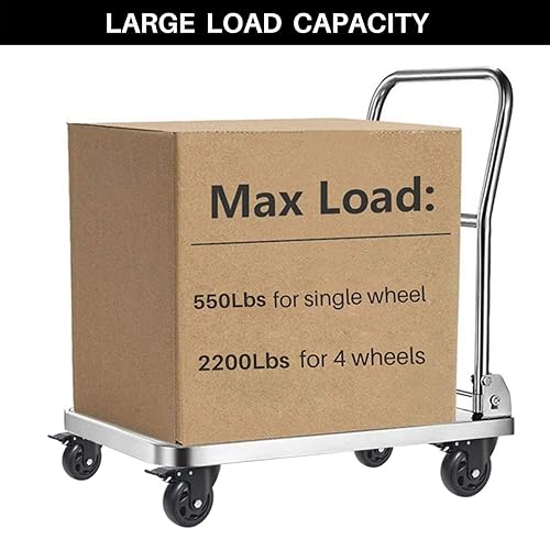 Miniatura 6 de Juego de 4 ruedas giratorias de 5 pulgadas, ruedas resistentes con freno, ruedas de bloqueo de poliuretano para carro, banco de trabajo y carrito -