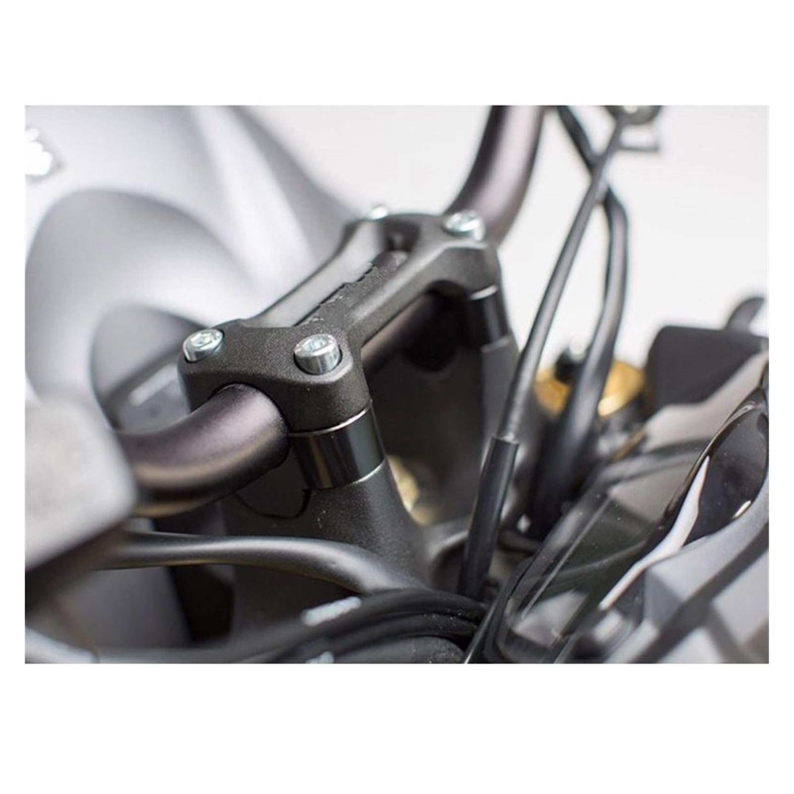 SePKUS Alzas Manillar Motocicleta para para Tenere 700 elevadores de Manillar de Motocicleta Montaje Elevador (Color : Black Riser 40mm)
