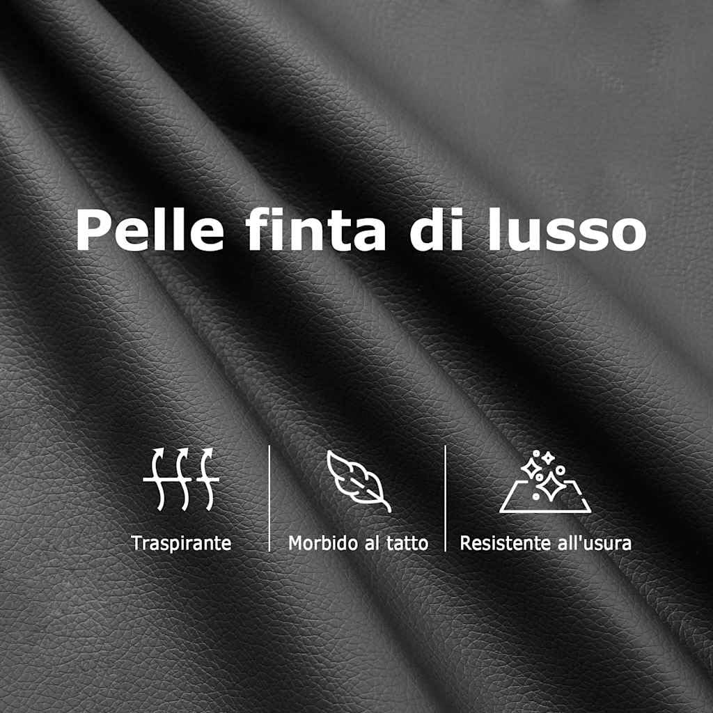 vidaXL Poltrona Massaggiante Reclinabile cappuccino in Similpelle